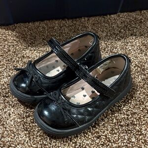 Carter's Black Quilted Kids Dress Shoes
